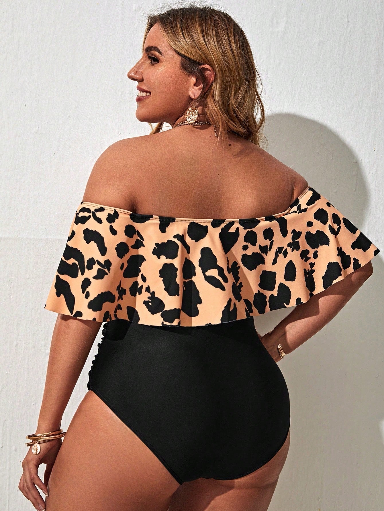 Biquíni Plus Size Halter Cintura Alta