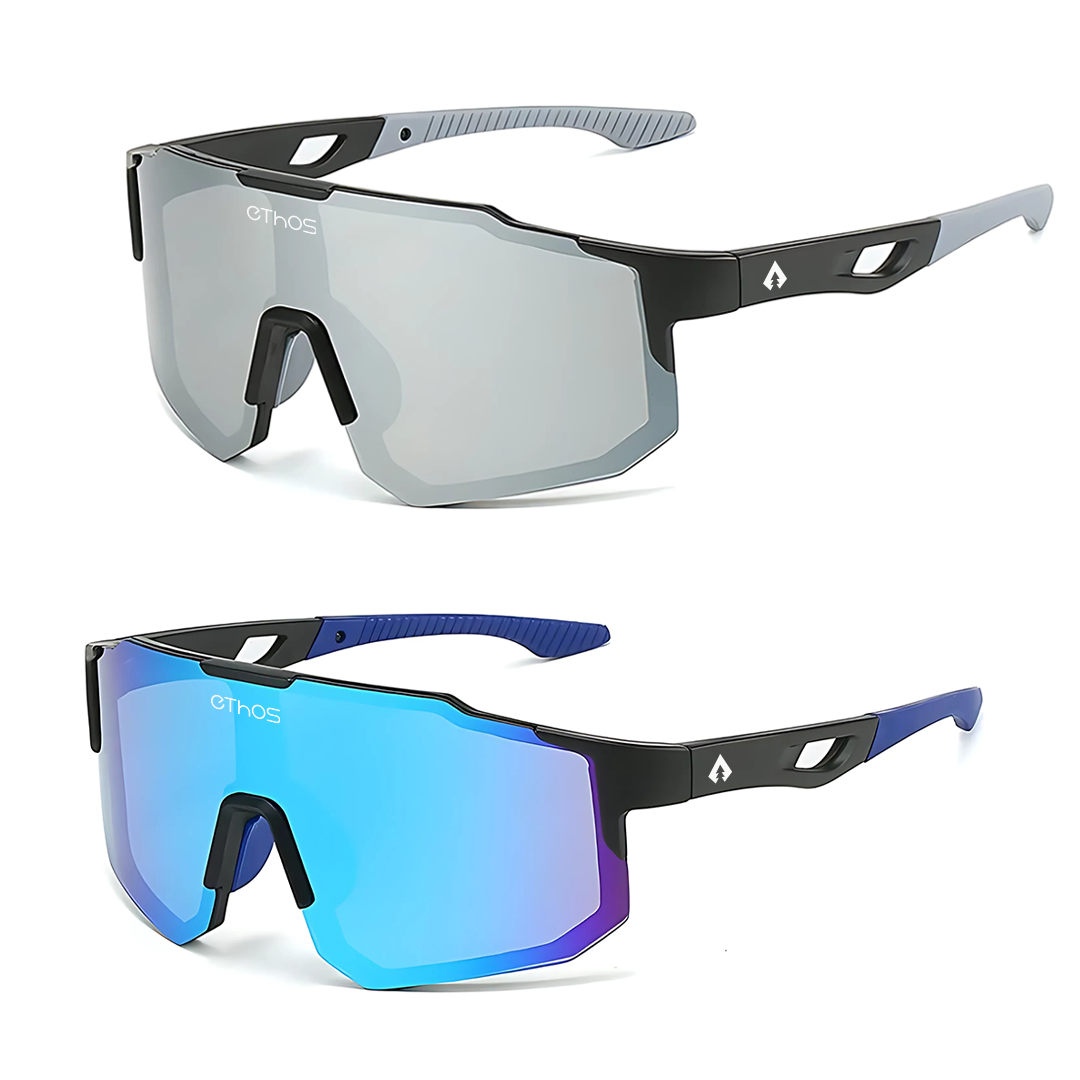 Kit 2 Windproof - Óculos de Sol para Corrida Ciclismo