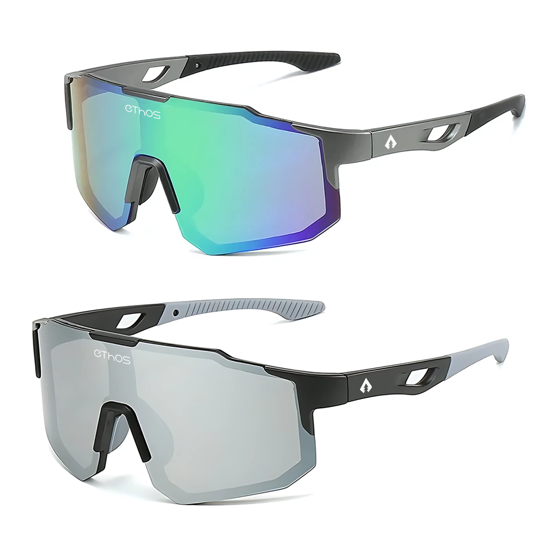 Kit 2 Windproof - Óculos de Sol para Corrida Ciclismo