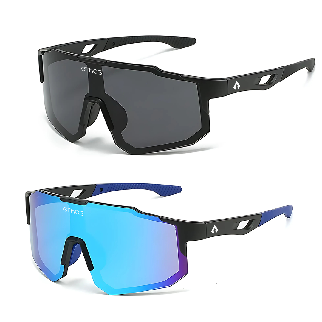 Kit 2 Windproof - Óculos de Sol para Corrida Ciclismo
