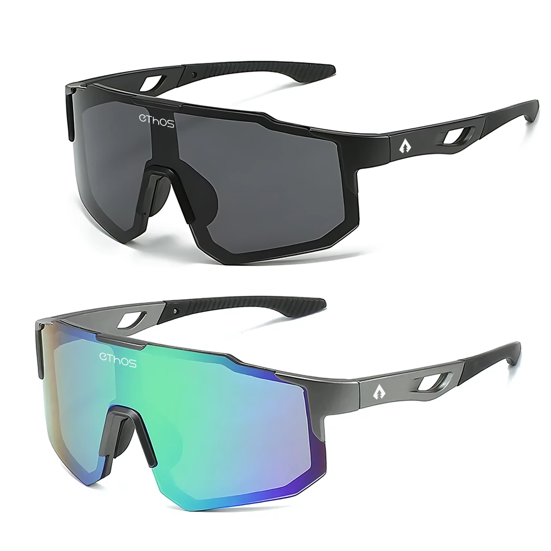 Kit 2 Windproof - Óculos de Sol para Corrida Ciclismo