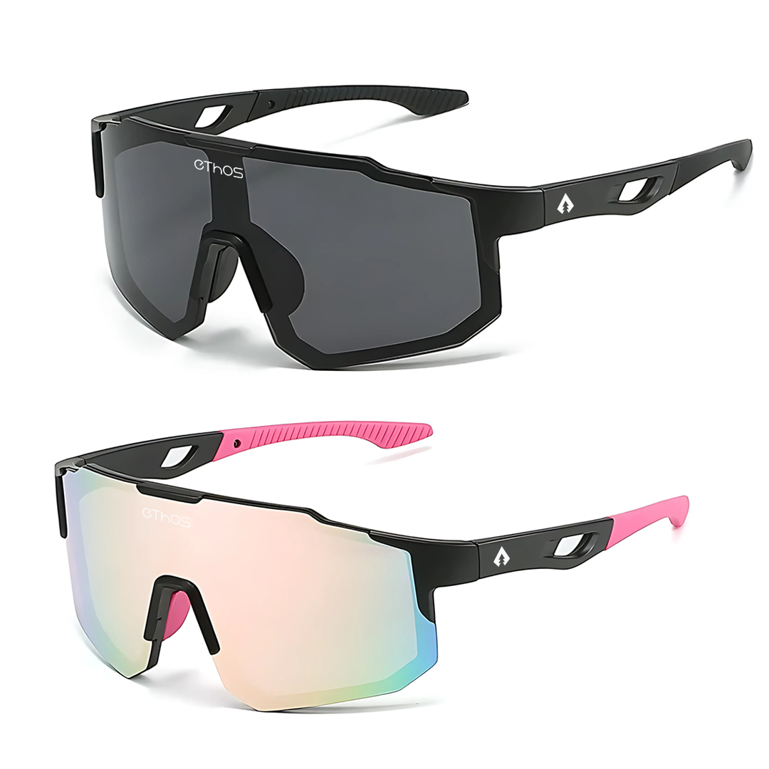 Kit 2 Windproof - Óculos de Sol para Corrida Ciclismo