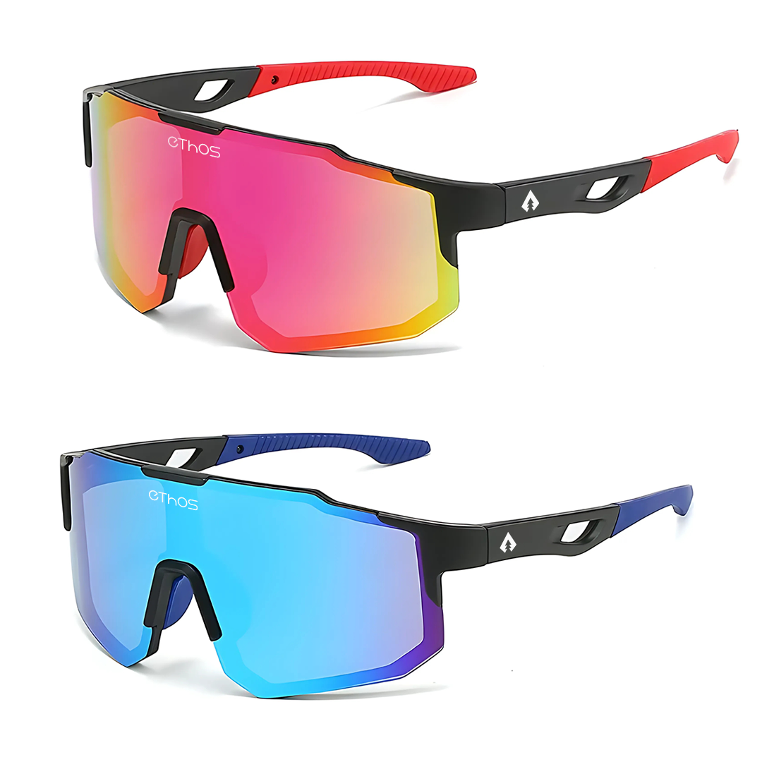 Kit 2 Windproof - Óculos de Sol para Corrida Ciclismo