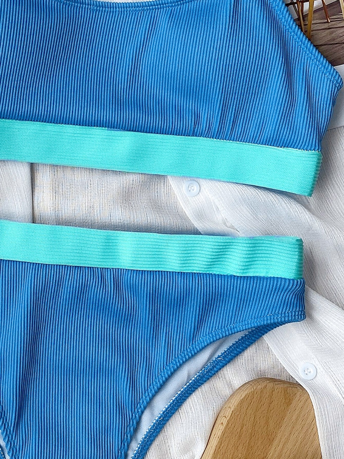 Biquíni Color Block Texturizado