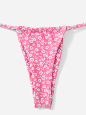 Biquíni Floral Com Laço Nas Costas
