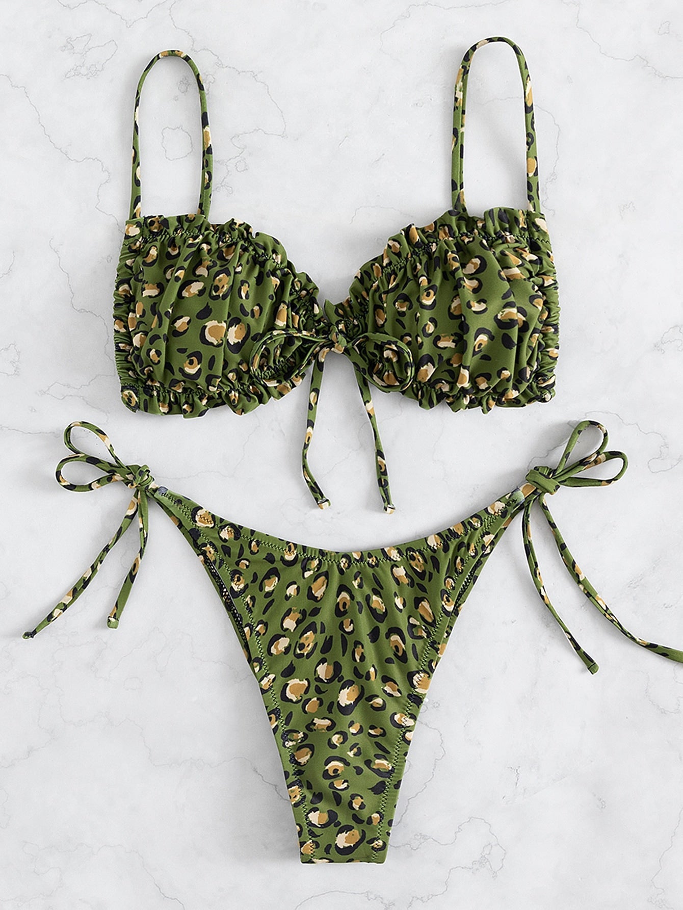 Biquíni Estampado Leopardo E Floral