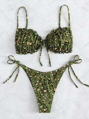 Biquíni Estampado Leopardo E Floral
