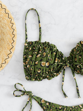 Biquíni Estampado Leopardo E Floral