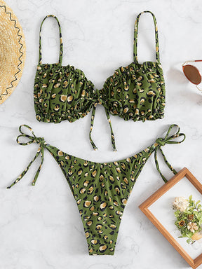 Biquíni Estampado Leopardo E Floral