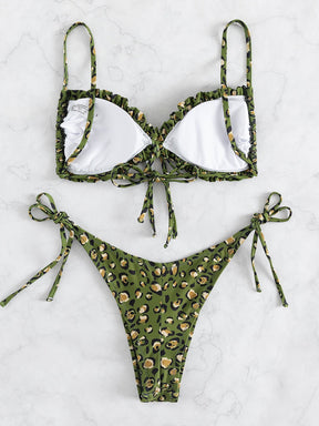 Biquíni Estampado Leopardo E Floral