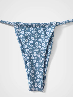 Biquíni Floral Com Laço Nas Costas