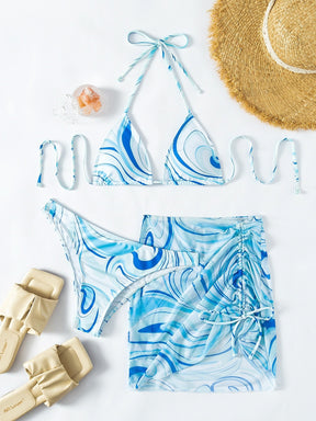 Conjunto Praia Com Saída Estampada