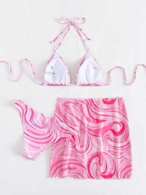 Conjunto Praia Com Saída Estampada