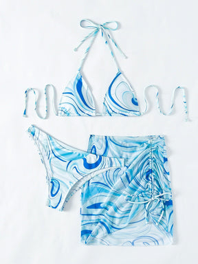 Conjunto Praia Com Saída Estampada