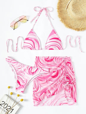 Conjunto Praia Com Saída Estampada