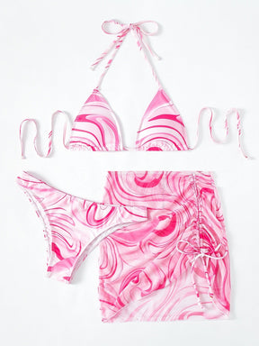 Conjunto Praia Com Saída Estampada