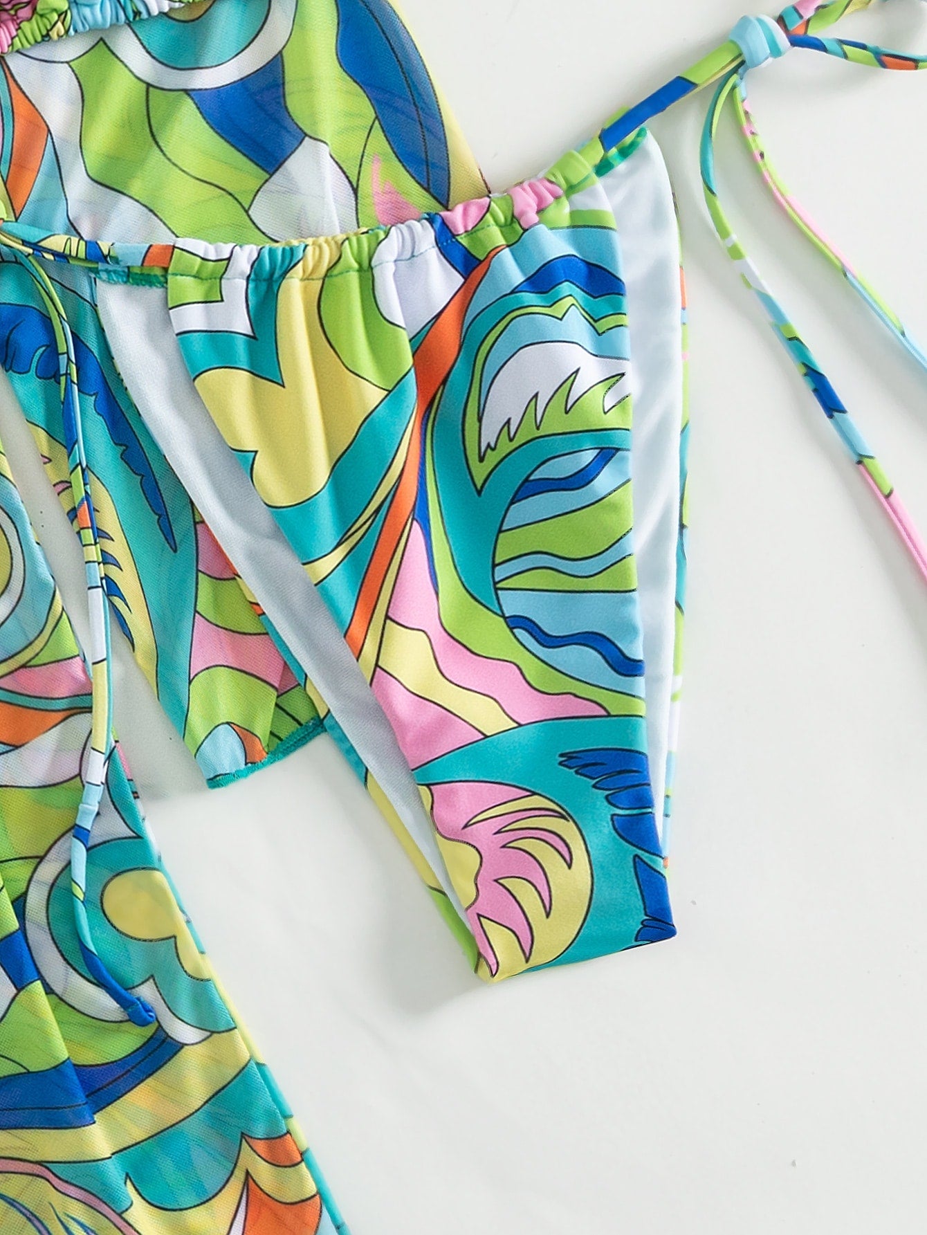 Biquíni Estampado 4 Peças Com Bandana