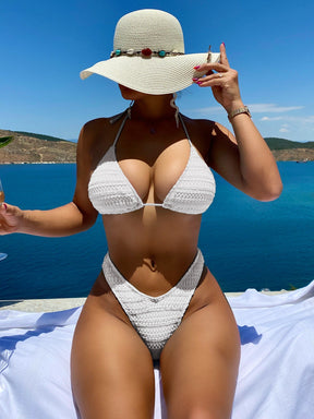 Biquíni Texturizado Halter Sexy