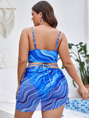 Biquíni Plus Size Estampado Com Saia