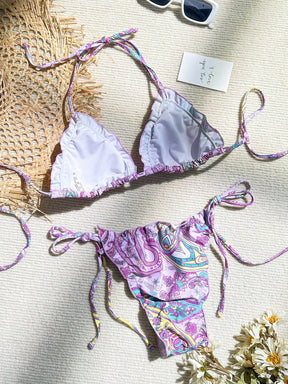 Biquíni Paisley Com Amarração Lateral