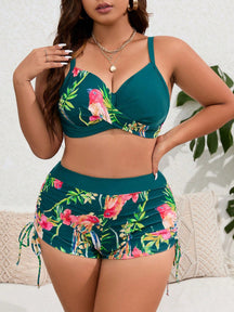 Biquíni Plus Size Tropical Com Bojo