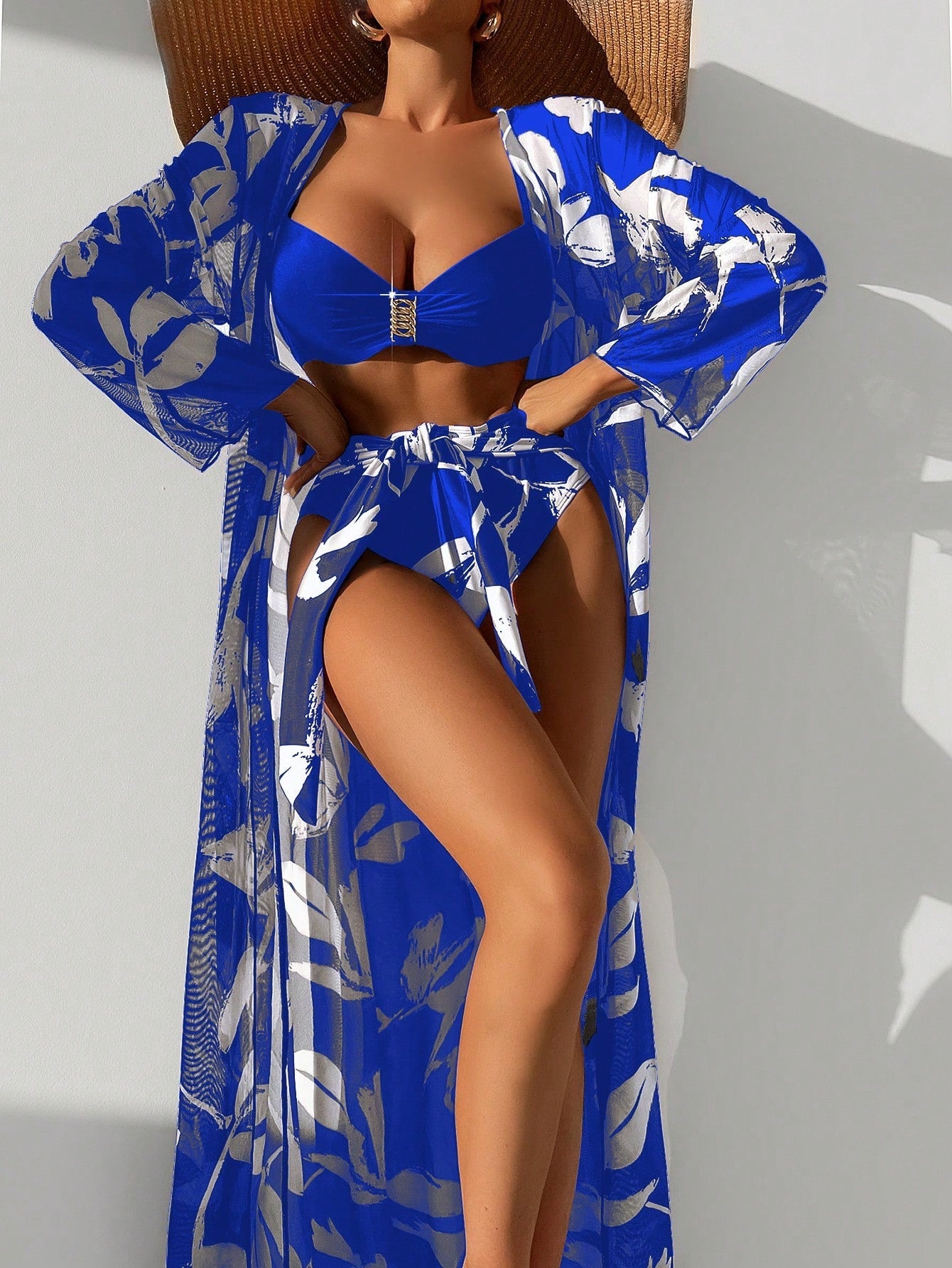 Biquíni Tropical Com Kimono