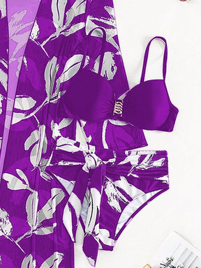 Biquíni Tropical Com Kimono