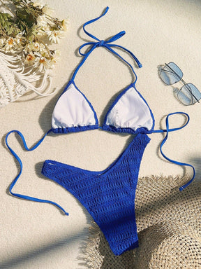 Biquíni Texturizado Halter Sexy