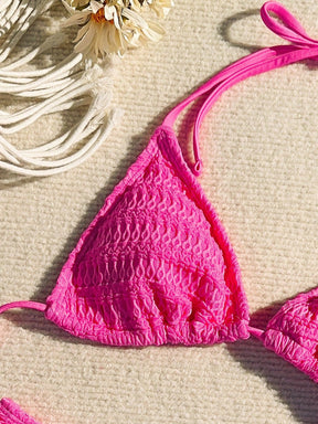 Biquíni Texturizado Halter Sexy