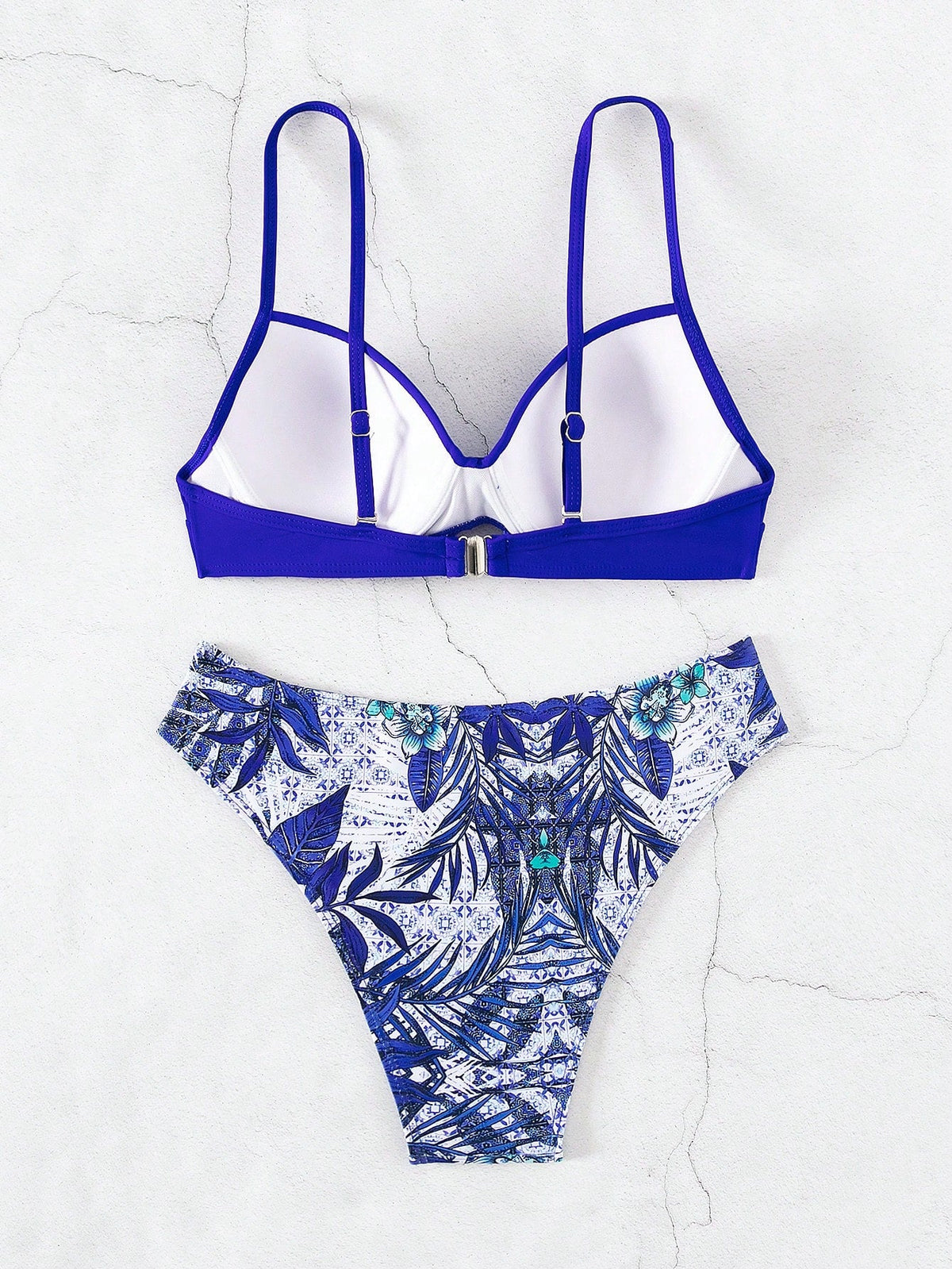 Biquíni Push-Up Estampa Tropical