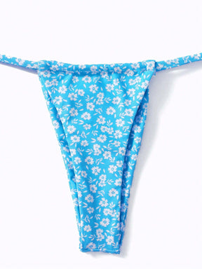 Biquíni Floral Com Laço Nas Costas