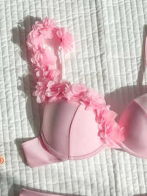 Biquíni V Com Detalhe Floral