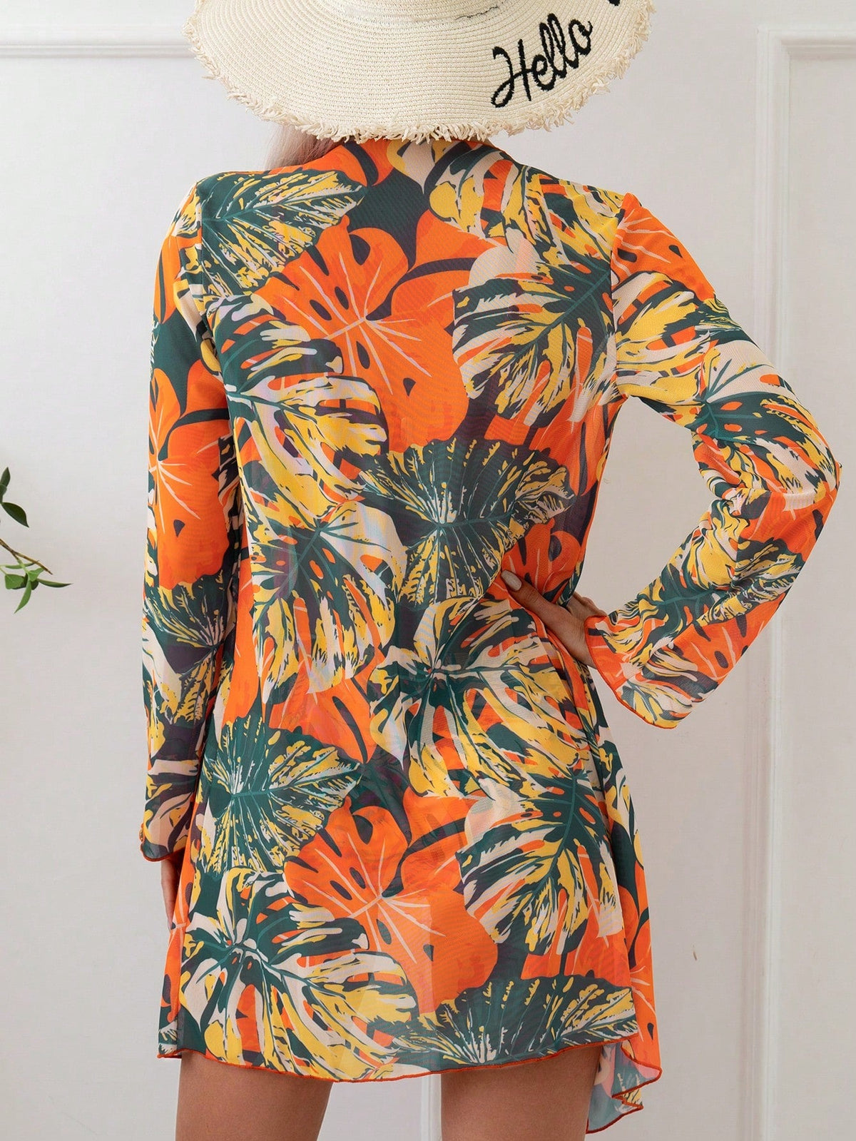 Biquíni Tropical Estampado 3 Peças
