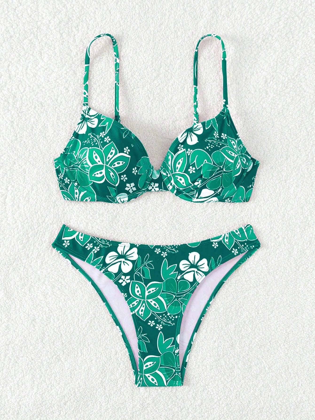 Biquíni Estampado Com Aro Tropical
