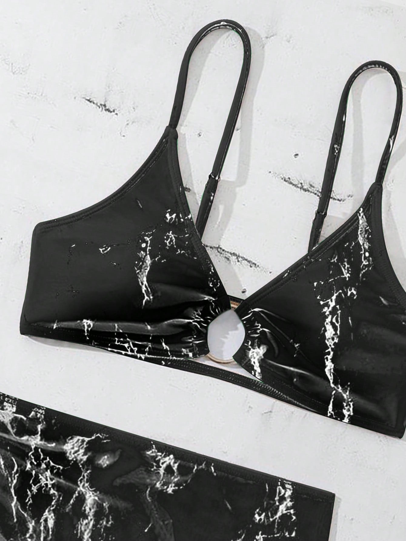 Biquíni Tie Dye Com Argola E Saia