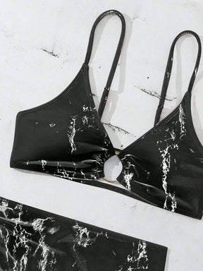 Biquíni Tie Dye Com Argola E Saia