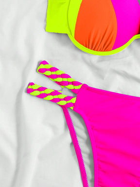 Biquíni Color Block Halter