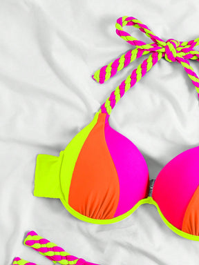 Biquíni Color Block Halter