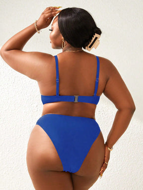 Biquíni Plus Size Com Aro E Cintura Alta