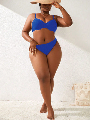 Biquíni Plus Size Com Aro E Cintura Alta