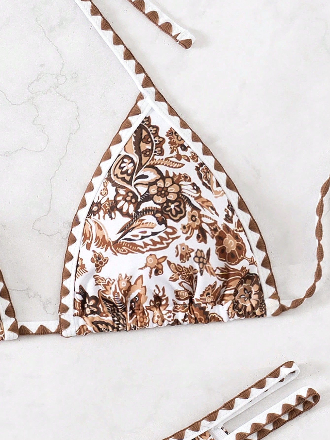Biquíni Halter Estampa Tropical