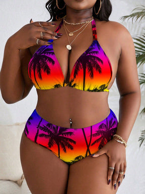 Biquíni Plus Size Floral Com Amarração