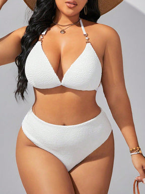 Biquíni Plus Size Com Detalhe De Argolas