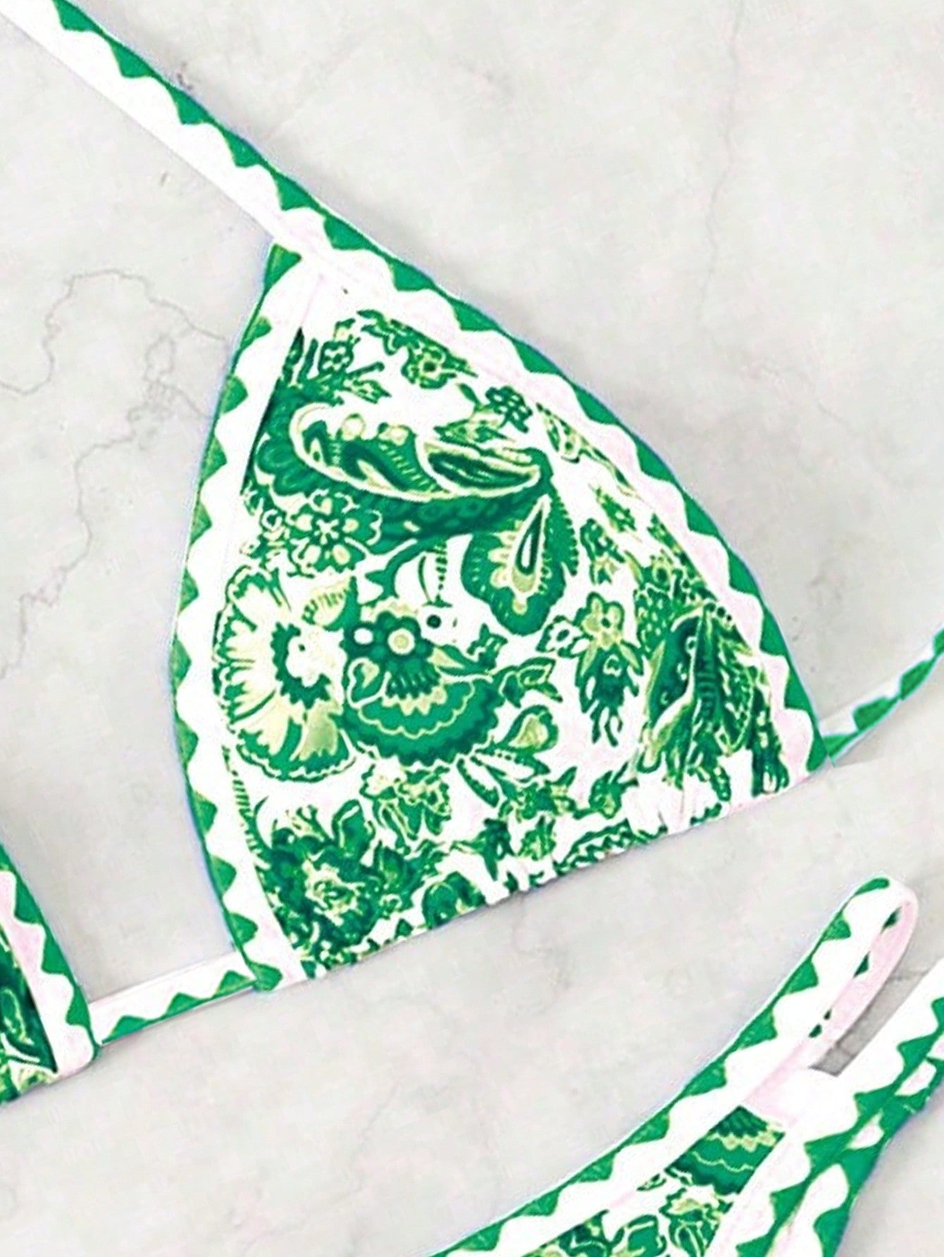 Biquíni Halter Estampa Tropical