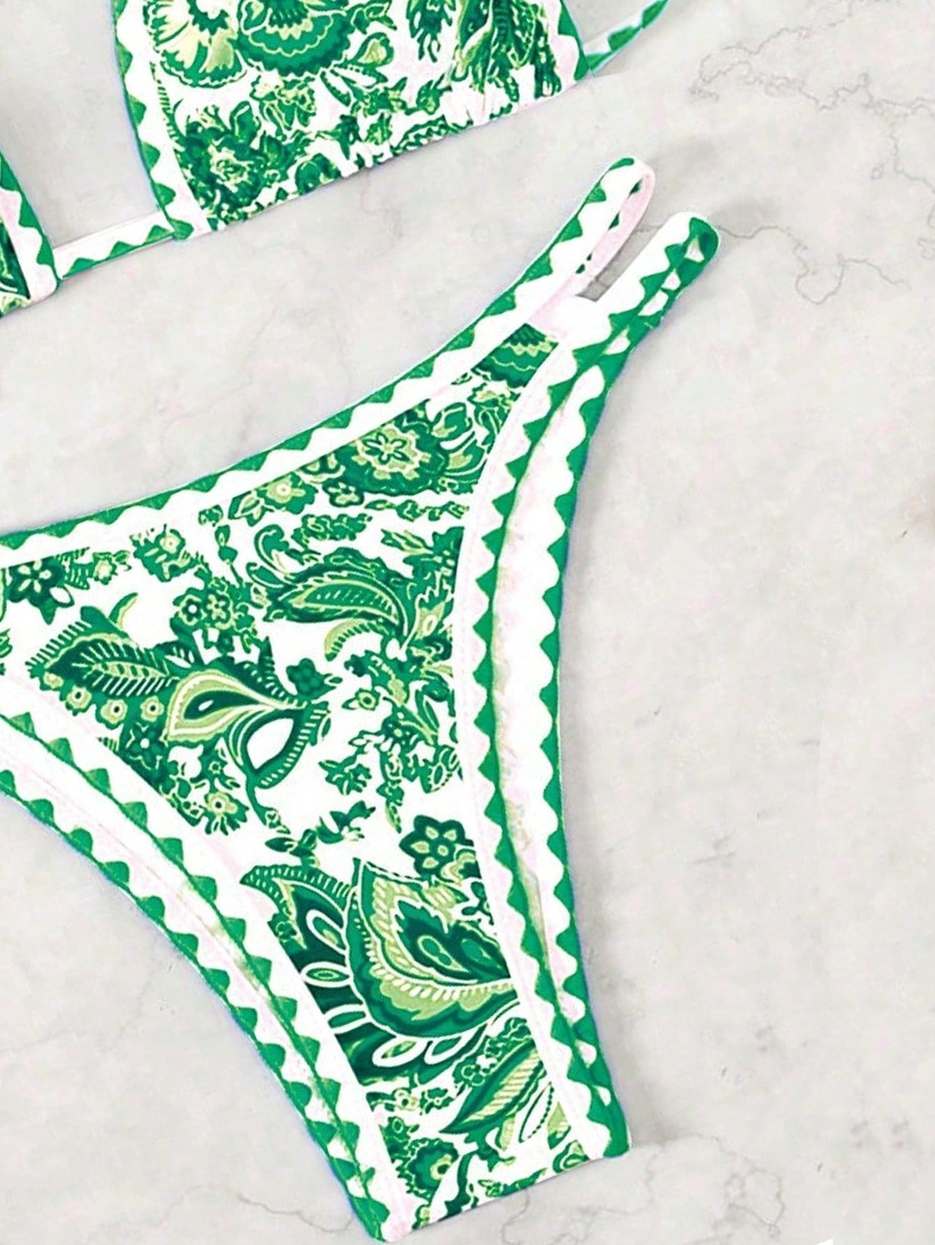 Biquíni Halter Estampa Tropical