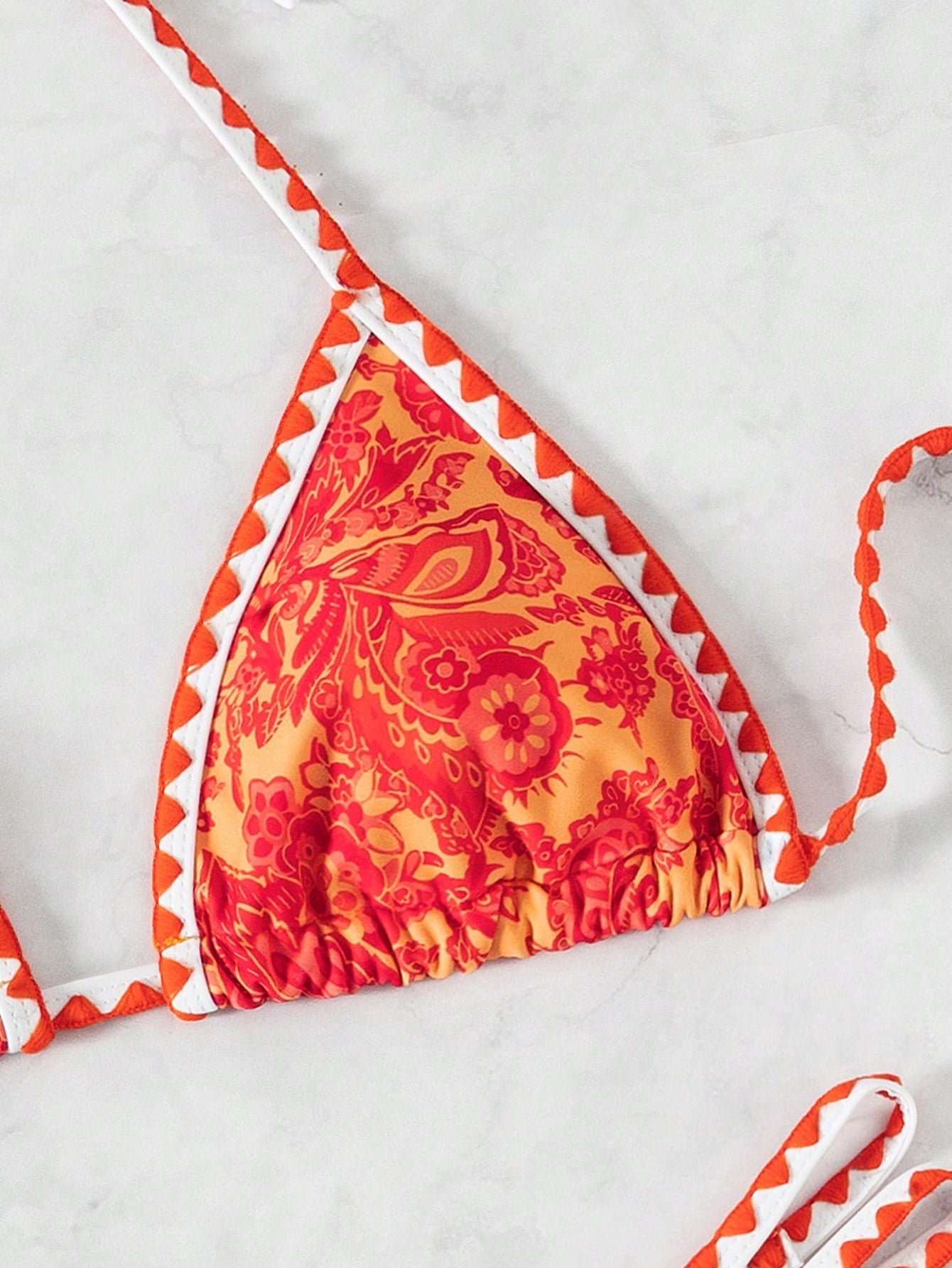 Biquíni Halter Estampa Tropical
