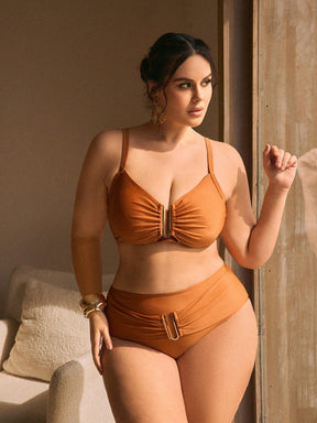 Biquíni Plus Size Com Cintura Alta