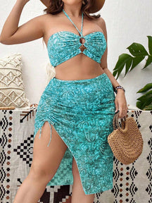 Biquíni Plus Size Estampado Com Saia