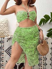 Biquíni Plus Size Estampado Com Saia