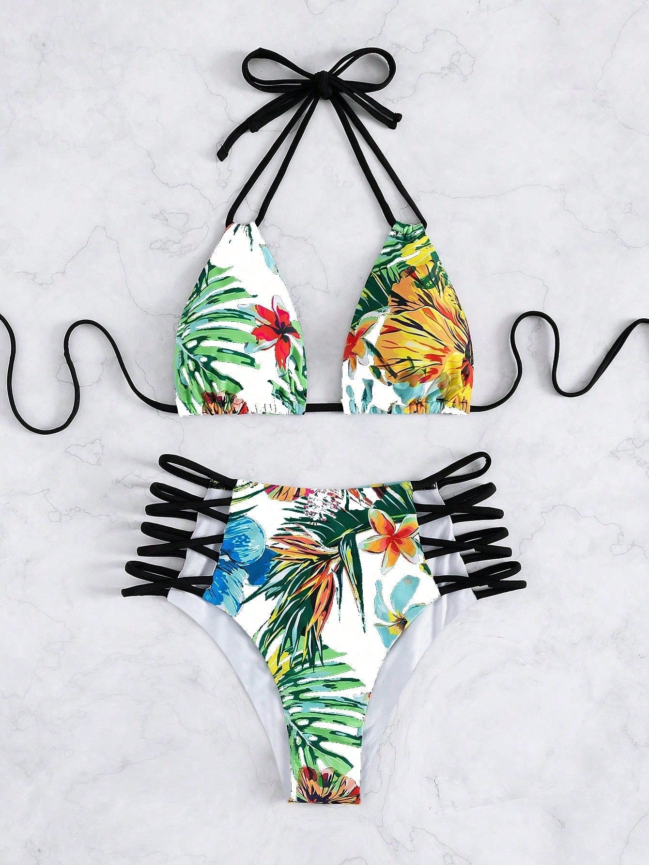 Tankini Floral Com Bojo E Alcinhas